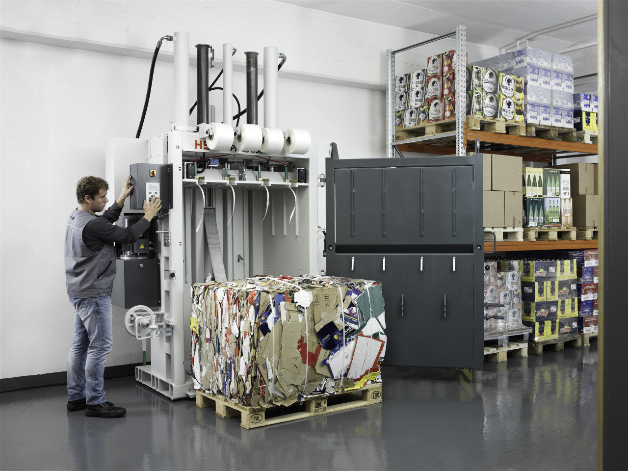 HSM V-Press 860 Plus B Vertical Baling Press